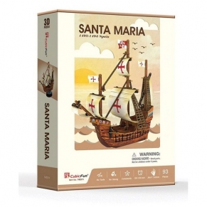 CubicFun КОРАБ SANTA MARIA  - 3D Пъзел 